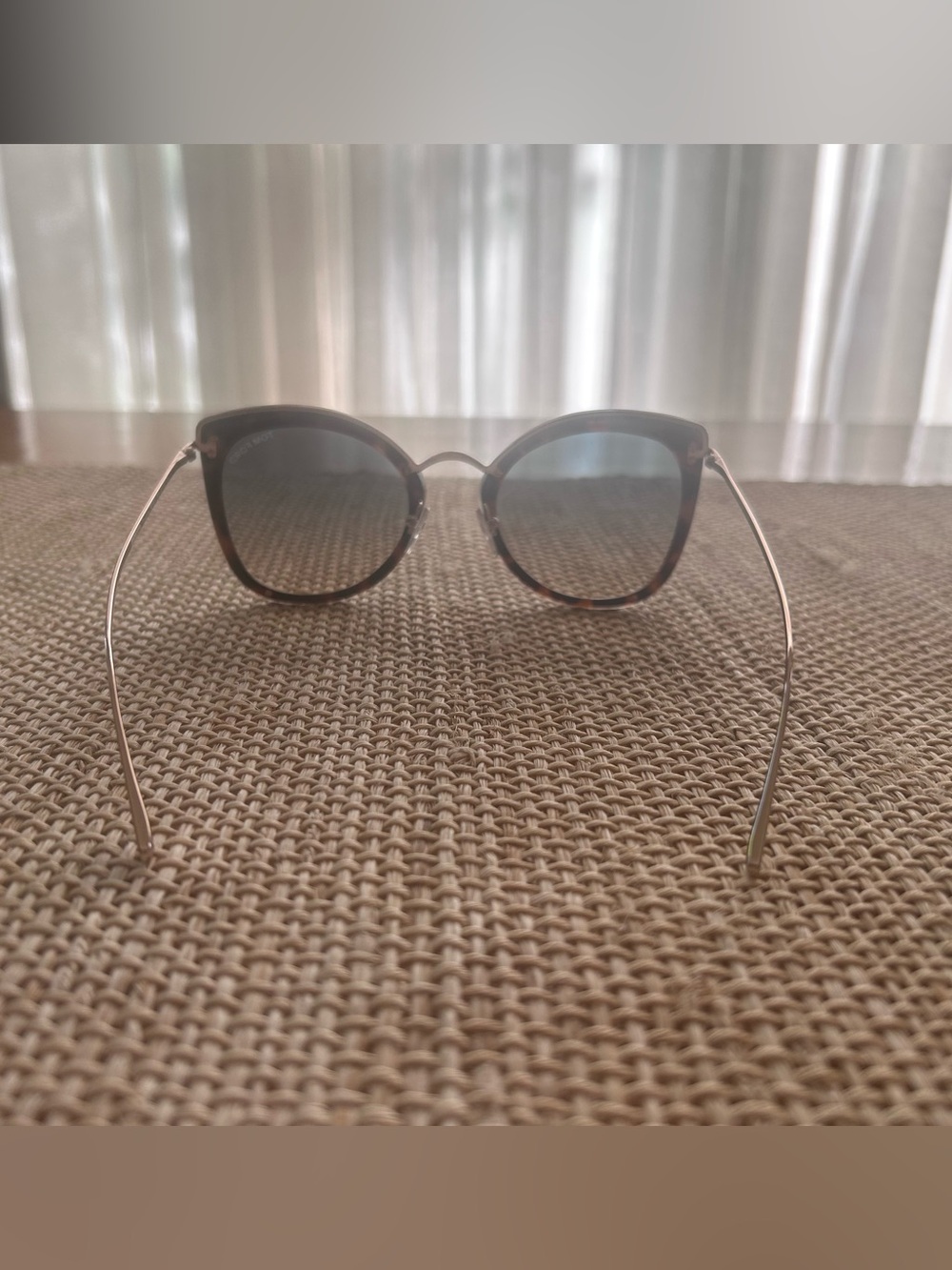 Tom Ford Charlotte 62mm Gold Tone w/Havana Tortoise Butterfly Shape Polarized. - Picture 6 of 9